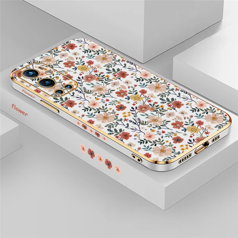 Luxury Soft Silicone Flower Pattern Back Cover Case