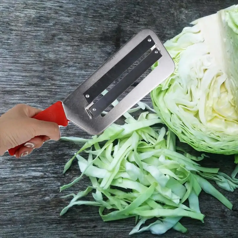 

Stainless Steel Cabbage Shredder portable Vegetable Shredder with Double Blade Multifunctional Manual Cutter tools For Vegetable