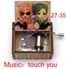 YARICHIN b Club AYATO Yuri figure print Wooden music theme touch you Music Musical BoxHome office accessories 5