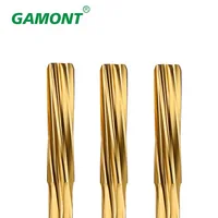 GAMONT HSS-CO Helical Reamer Cobalt Titanium Plated Stainless Steel Special Straight Shank Reamer 3-20 Decimal Point Reamer 2