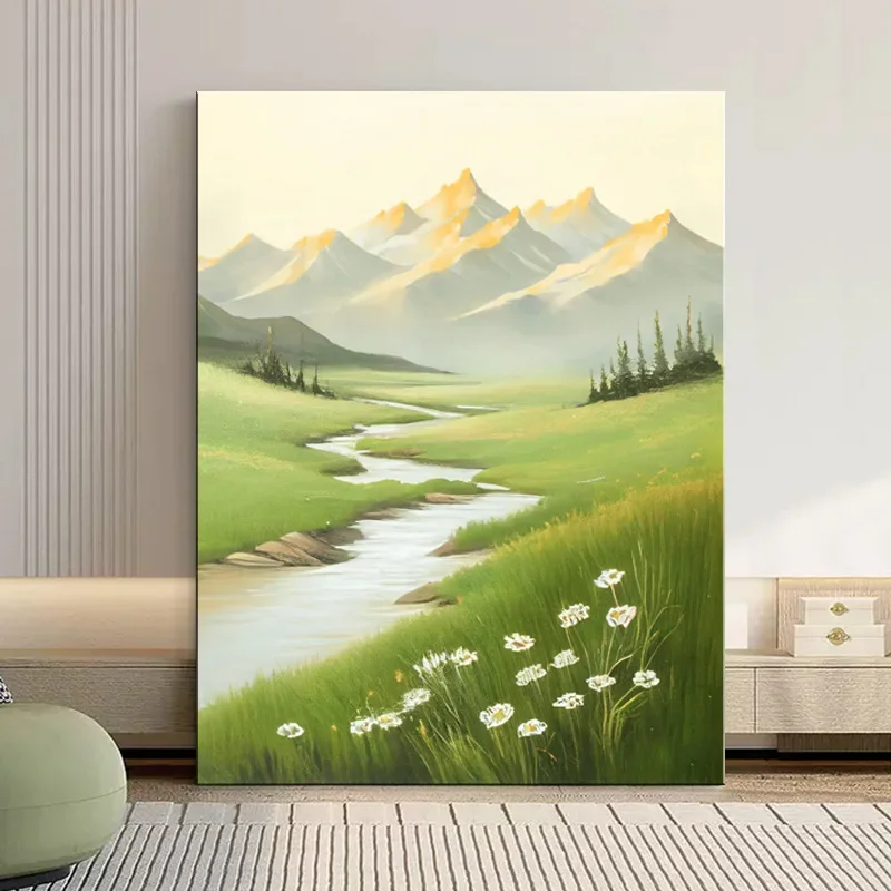 

21722-FZ- Diy landscape figures and animals hand-painted digital oil painting set