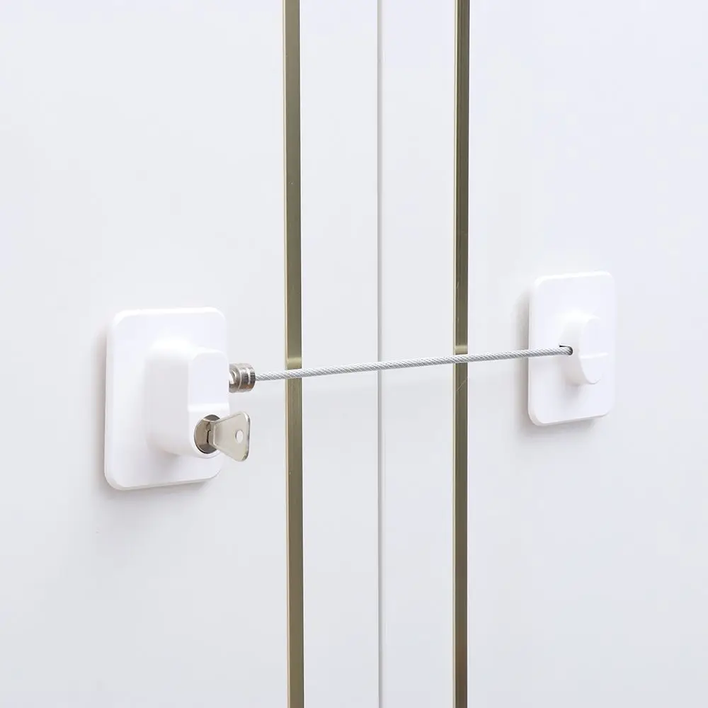 Cabinet Lock Child Lock Safety Lock Refrigerator Lock Refrigerator Door Lock 1PC Baby Safety Refrigerator Lock With Metal Keys or Coded Lock Infant Security Cabinet Window Locks Sliding Closet Door Locks