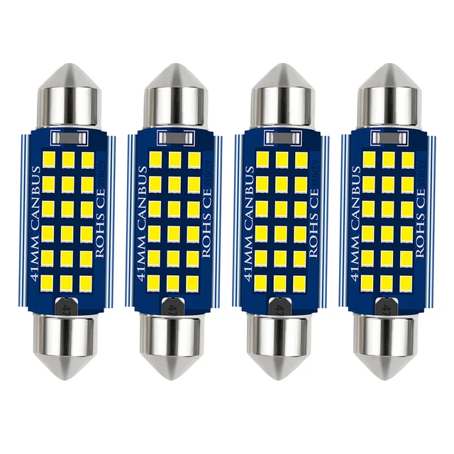 Purchase 10x Blue COB LED Dome Map Interior Lights Bulbs 42mm 1.72" Festoon 211-2 578 In - Foto 4