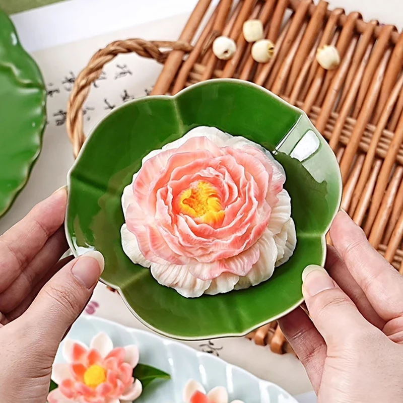 3D Jasmine Rose Flower Silicone Mold DIY Chocolate Cake Decor Pudding Desserts Pastry Baking Tool Soap Fondant Baking Mould