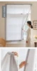 Punch Free Self-stick Curtains for Bedroom, Solid Color Yarn Decoration Fabrics,Holes Free Velcro Semi-blackout Sheer Curtains 2