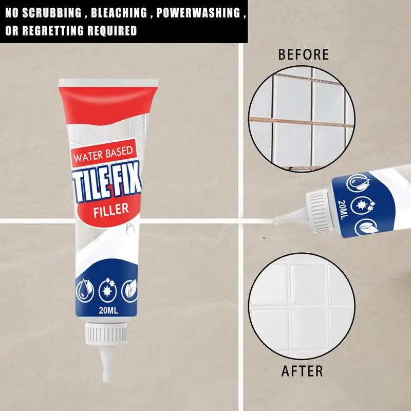 Waterproof Tile Gap Repair Agent Wall Porcelain Bathroom Paint Cleaner