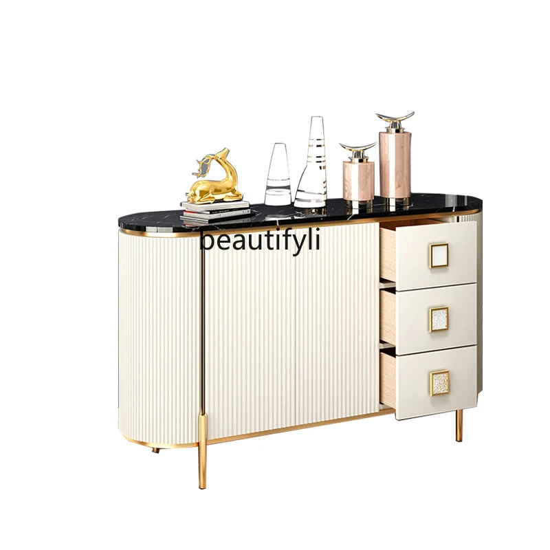 

Sideboard Cabinet Light Luxury Living Room Decorative Wall Cabinet Entrance Foyer Minimalist Storage Hallway Shoe Cabinet