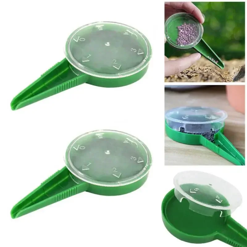2pcs Seed Dispenser Sower Seed Spreader Flower Seeder Tool Adjustable Garden Planter Hand Dial Grass Seeder for Gardening Sowing