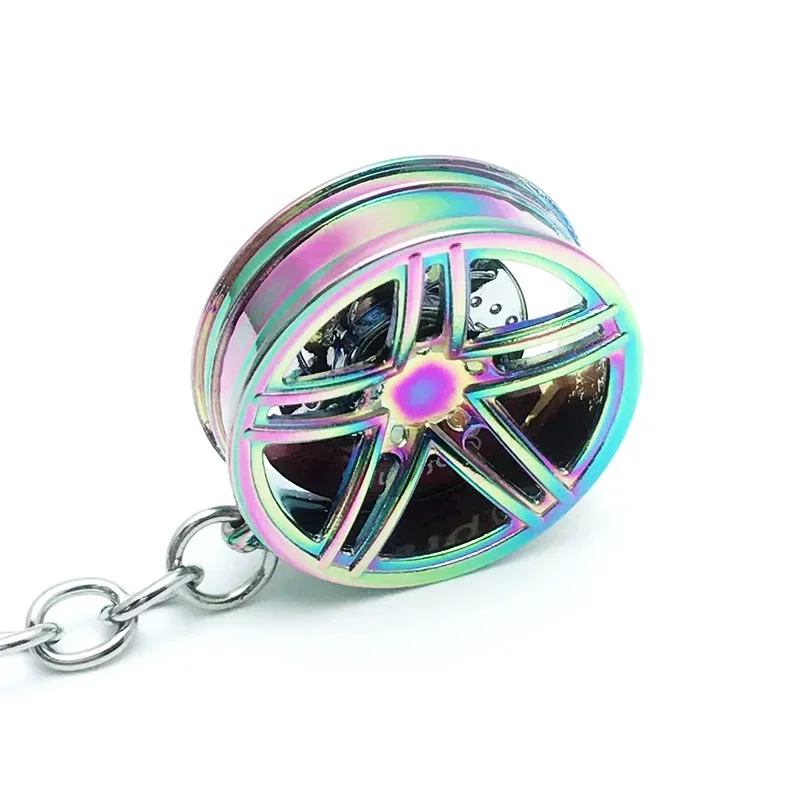 메르세데스 벤츠 Amg 자동차 휠 림 키체인, 금속 자동차 개조 브레이크 휠 림 키홀더, 정리함 액세서리