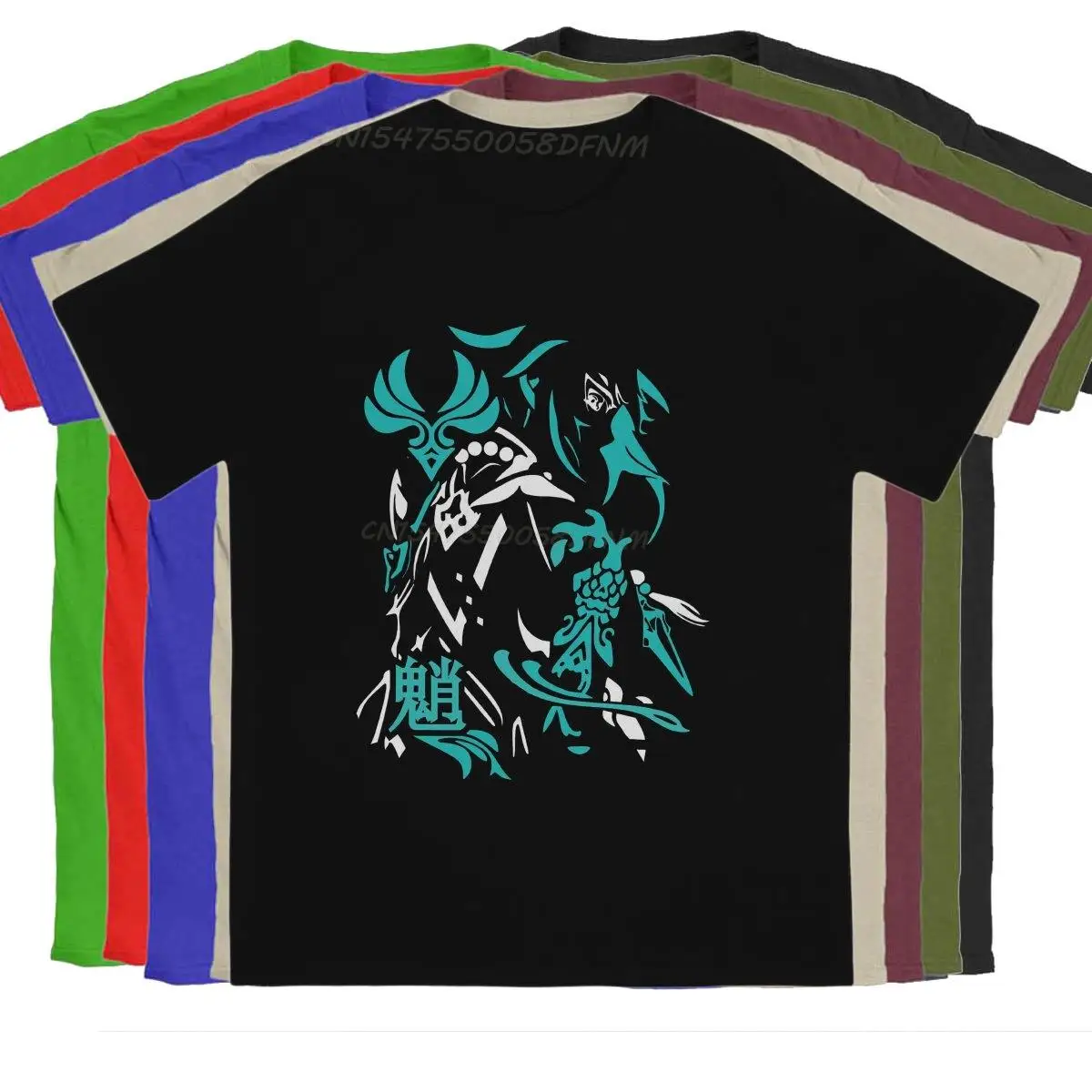 

Green T-Shirt Men Genshin Impact Leisure and Educational Tour Novelty Pure Cotton Tops Male Camisas Men Graphic Tee Shirt
