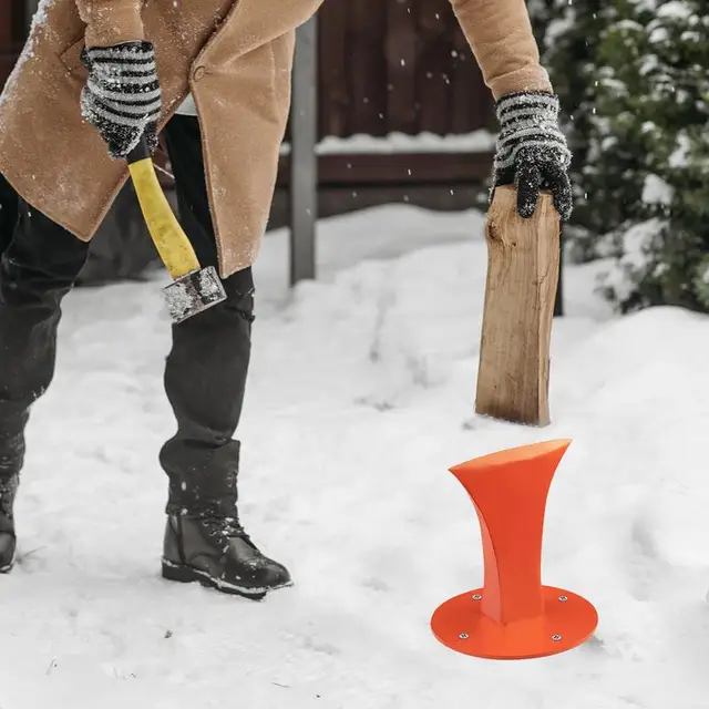 Tűzifa Meggyújtó Osztó Nagy Szilárdságú Gyújtó Fa Lángoló Keksz Ék Kézi Rönkösének Kempingre - Image 6