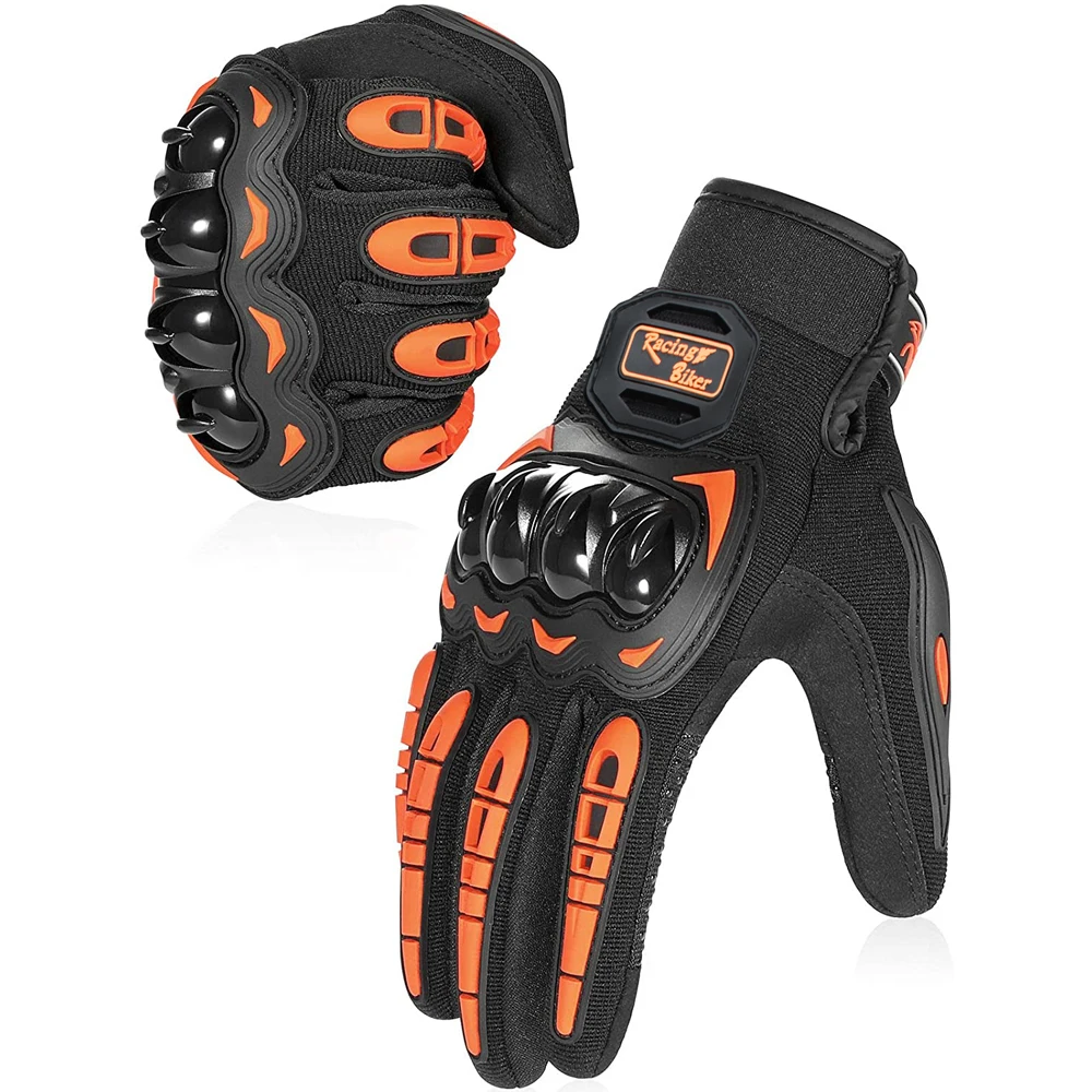 

New Motorcycle Touch Screen Gloves Breathable Full Finger Outdoor Sports Protection Riding Anti Falling Hard Shell Bike Gloves
