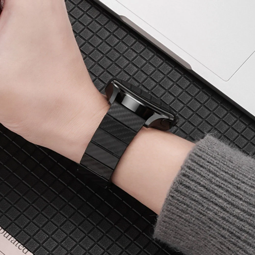 

20mm 22mm Carbon Fiber Watchband for HONOR Watch GS Pro GS 3 Strap for HONOR ES Magic 2 46 42mm Replacement Wrist Bands Bracelet