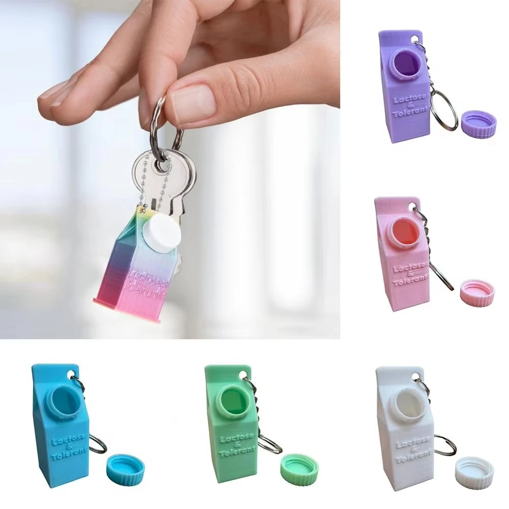New 3D Printed Milk Carton Keychain Mini Milk Carton With Lactose new-3d-printed-milk-carton-keychain-mini-milk-carton-with-lactose