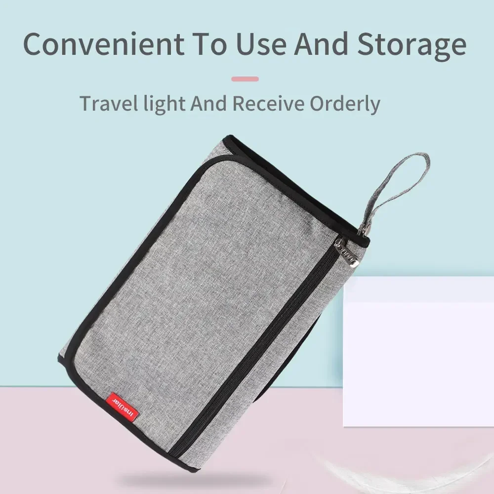 0-6m 7-12m Portable Multifunction Foldable Waterproof Changing Pad Newborn Baby Diaper Changing Mat Pads