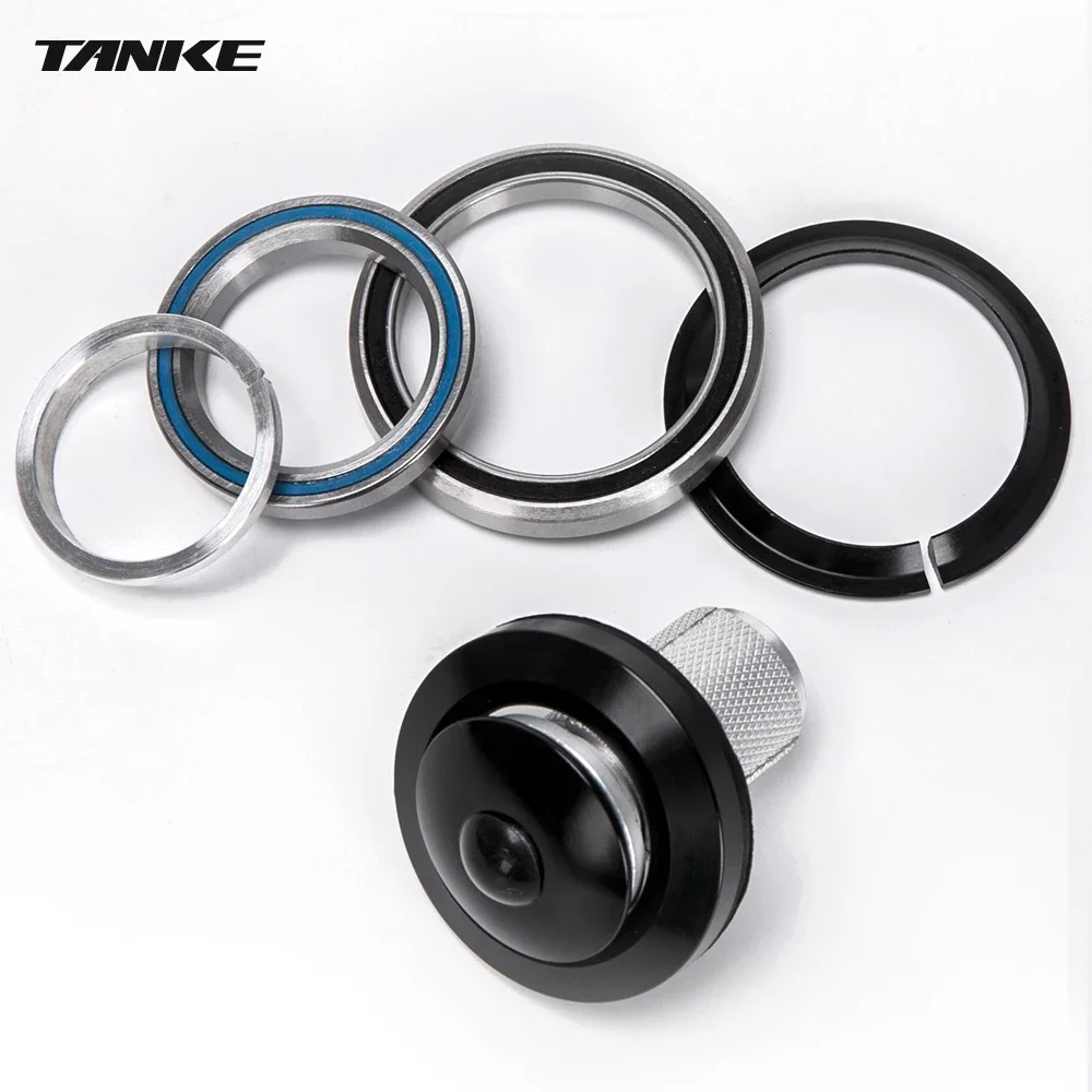 TANKE-MTB Mountain Bike Bowl Group Aluminum Alloy Headset Tapered Straight Fork Bearing 44-44mm/52/55/56mm 11/8 ",11/2",28.6mm