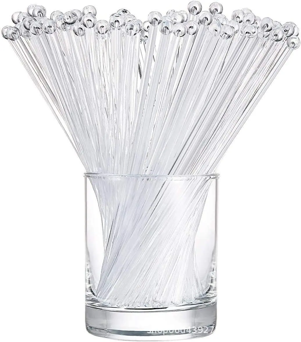 Set Di 120 Agitatori Da Cocktail A Sfera Specchiata – 20 Cm, Per Feste, Matrimoni, Bar, Compleanni