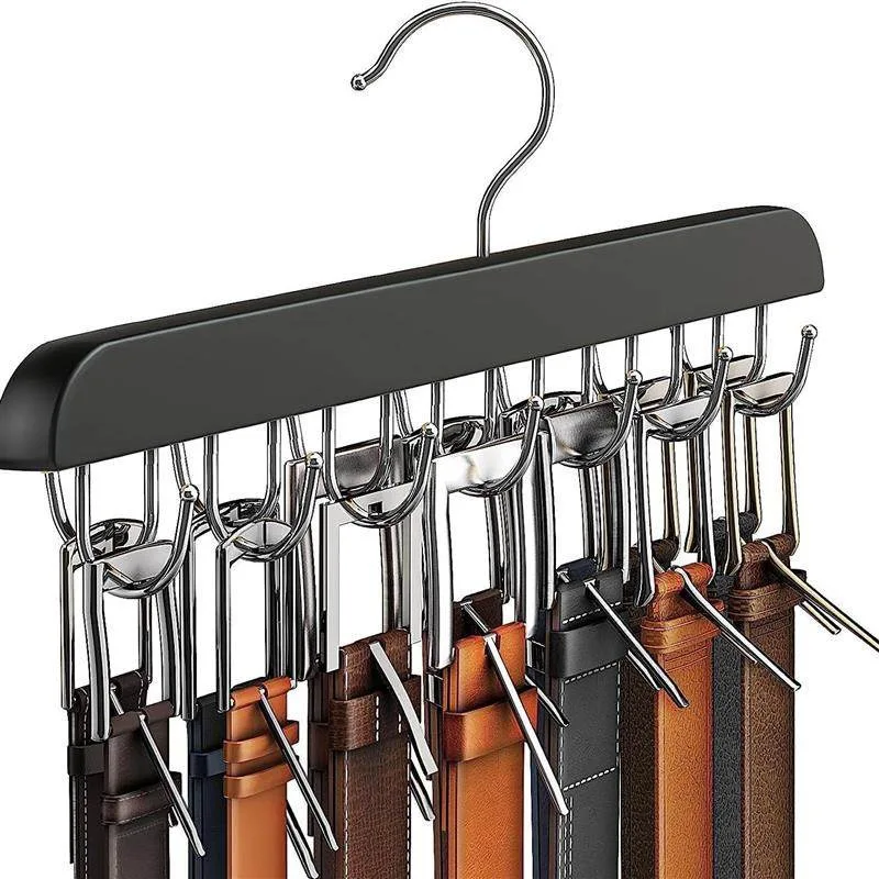 New Solid Wood Underwear Hanger Multi-Functional Household Sling Belt Tie Hook Non-Slip Wooden Storage Rack 2