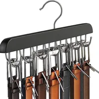 New Solid Wood Underwear Hanger Multi-Functional Household Sling Belt Tie Hook Non-Slip Wooden Storage Rack 2