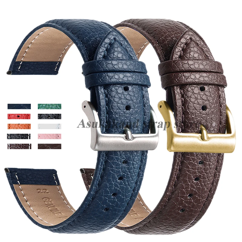 Luxurious Handmade Genuine Calfskin Leather Watch Band – Universal Soft Strap