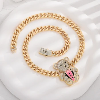 Fashion simple pendant jewelry animal bear necklace women jewelry high quality