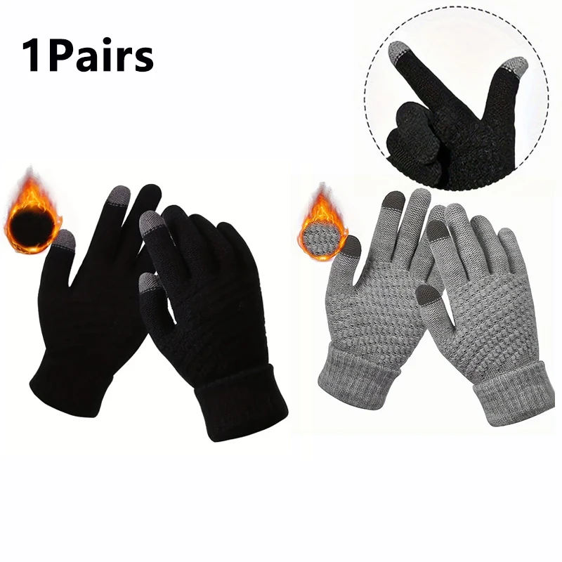 Winter Outdoor Skiing Gloves Mobile Phone Touch Screen Operation Men's Women's Thick Warm Sports Gloves