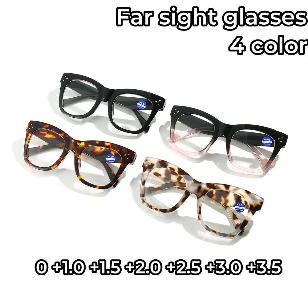 

Women Men Presbyopia Glasses Anti Blue Light Square Frame Eyewear New Retro Ultralight Large Frame Reading Glasses 0 To +4.0