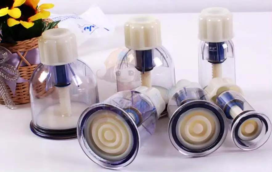 6 thickening cupping jar of hand twist type magnetic therapy rotary pump tanks tanks