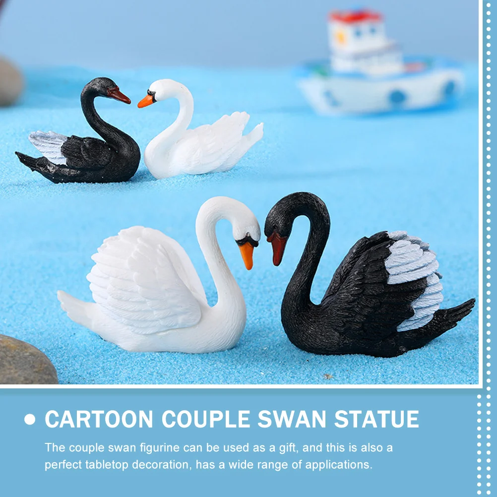 

Cute Decorative Miniature Bonsai Landscaping Decors Small Figurine Miniature Figurines Swan Figurines Flowerpot Accessories