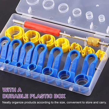 7/16pcs Remove Fuel Line Replacement Tool Auto Fuel Line Angled Disconnect Set Tool Air-conditioning Oil Pipe Quick Removal Tool 1