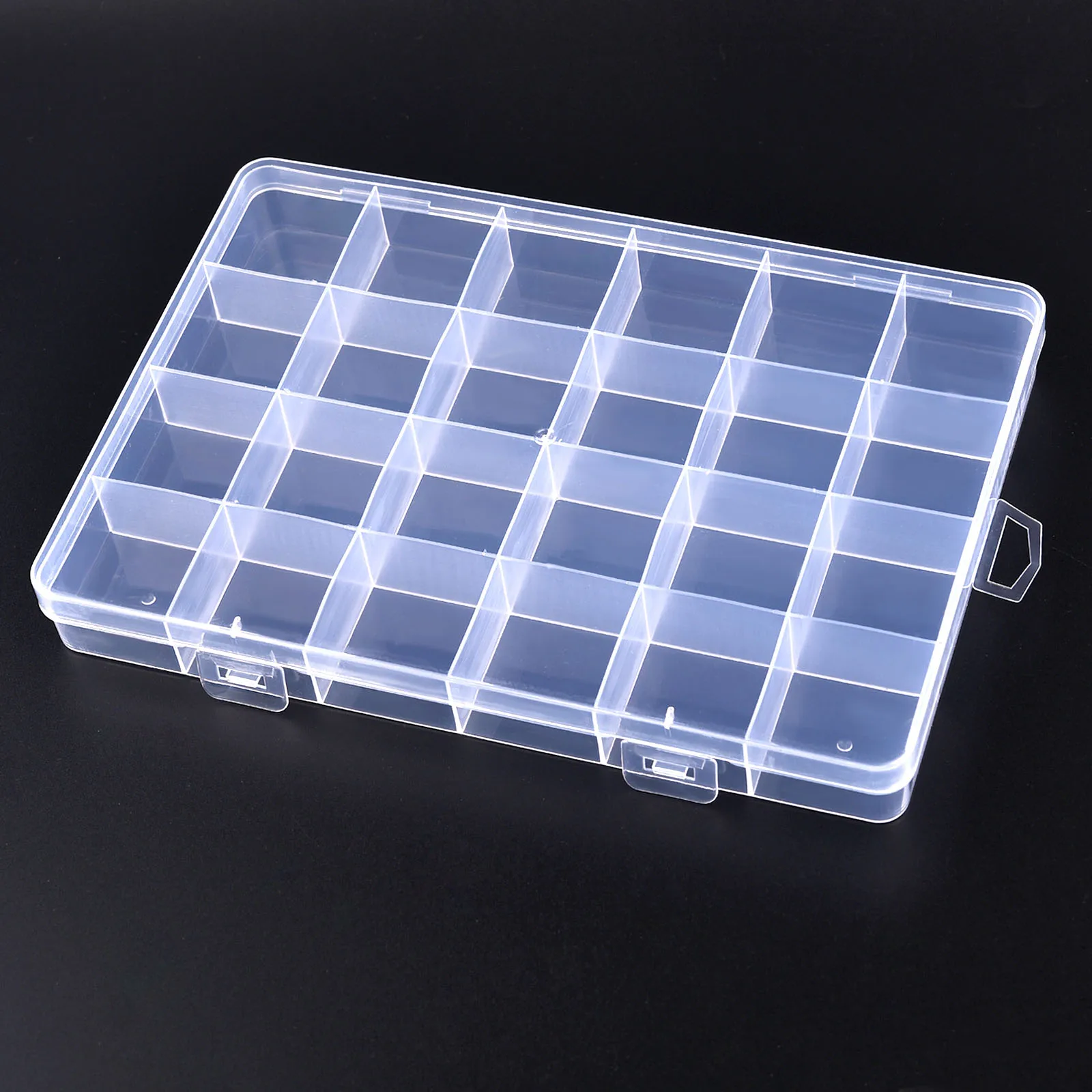 Clear Plastic Storage Box for Jewelry, Beads, and Small Accessories Organizer