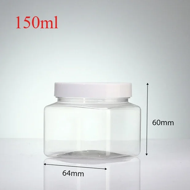 Versatile Clear Square Refillable Bottles