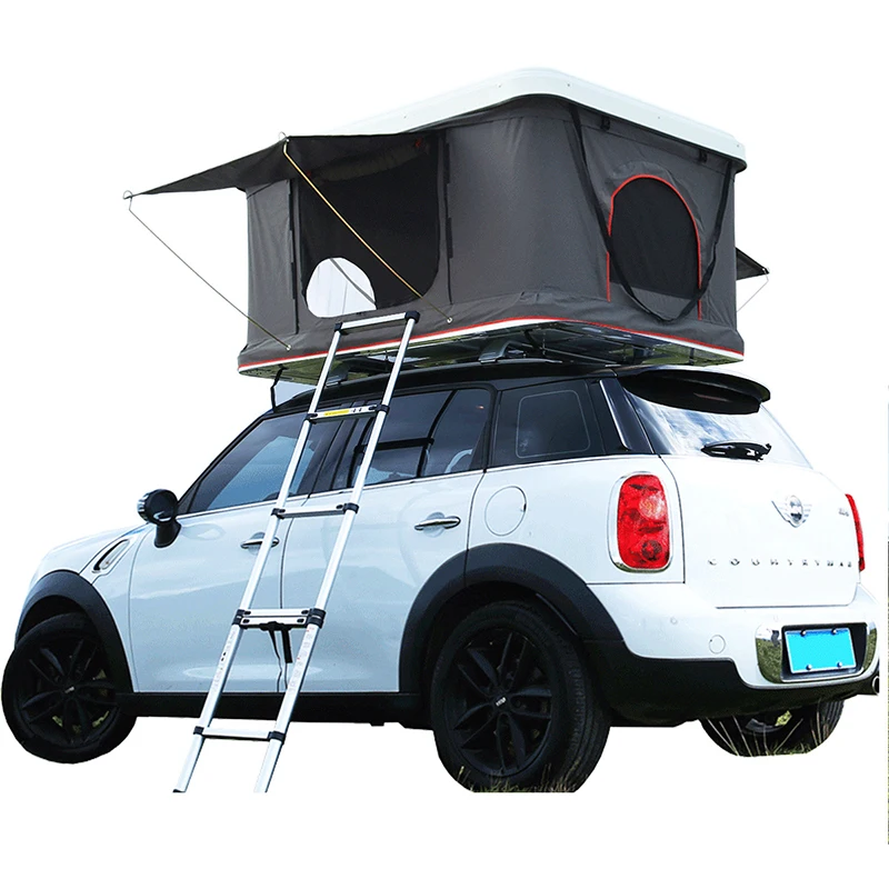 Toit De Tente Universel Bragan Beige Pour SUV, 4x4, Camionnette, Avec échelle Et Matelas