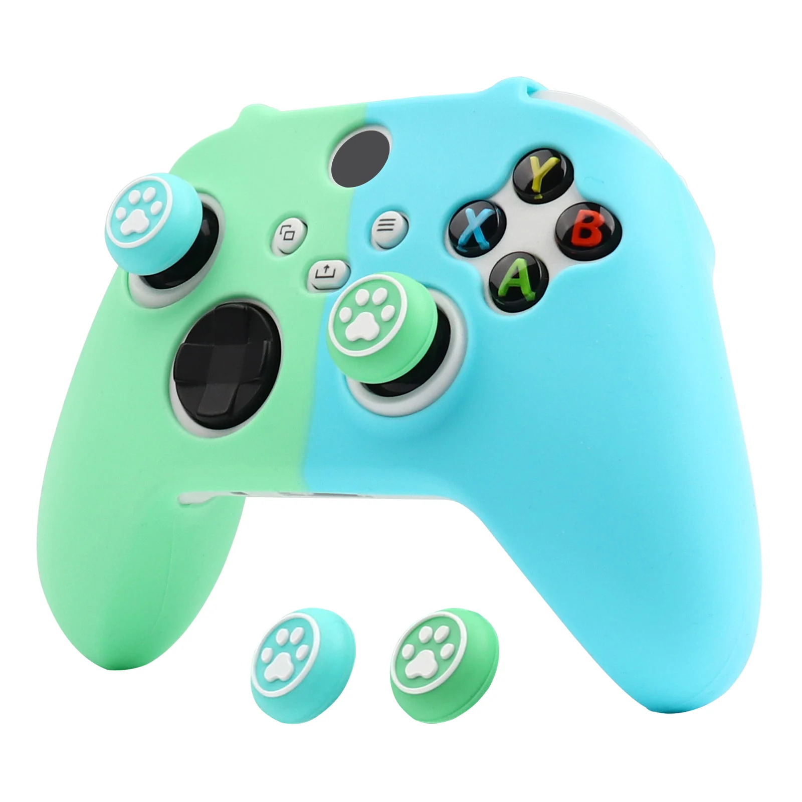 소프트 실리콘 보호 케이스 커버, Xbox 시리즈 S 컨트롤러 스킨 게임 패드, Xbox 시리즈 X 컨트롤용 게임 액세서리, J 포함