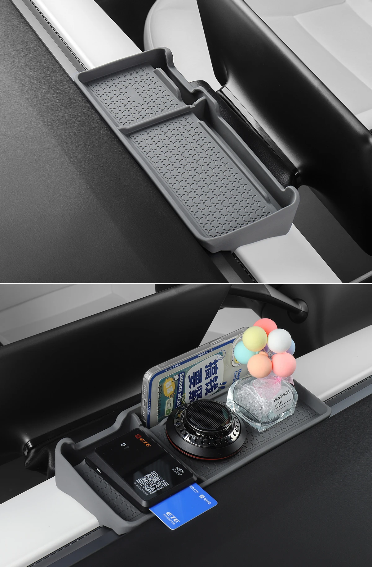 LUCKEASY für Tesla Model 3 ModelY 2021-2023 Auto Instrumententafel Aufbewahrungsbox Mittelkonsole Bildschirm Hinteres Aufbewahrungsfach Zubehör – Detail 13