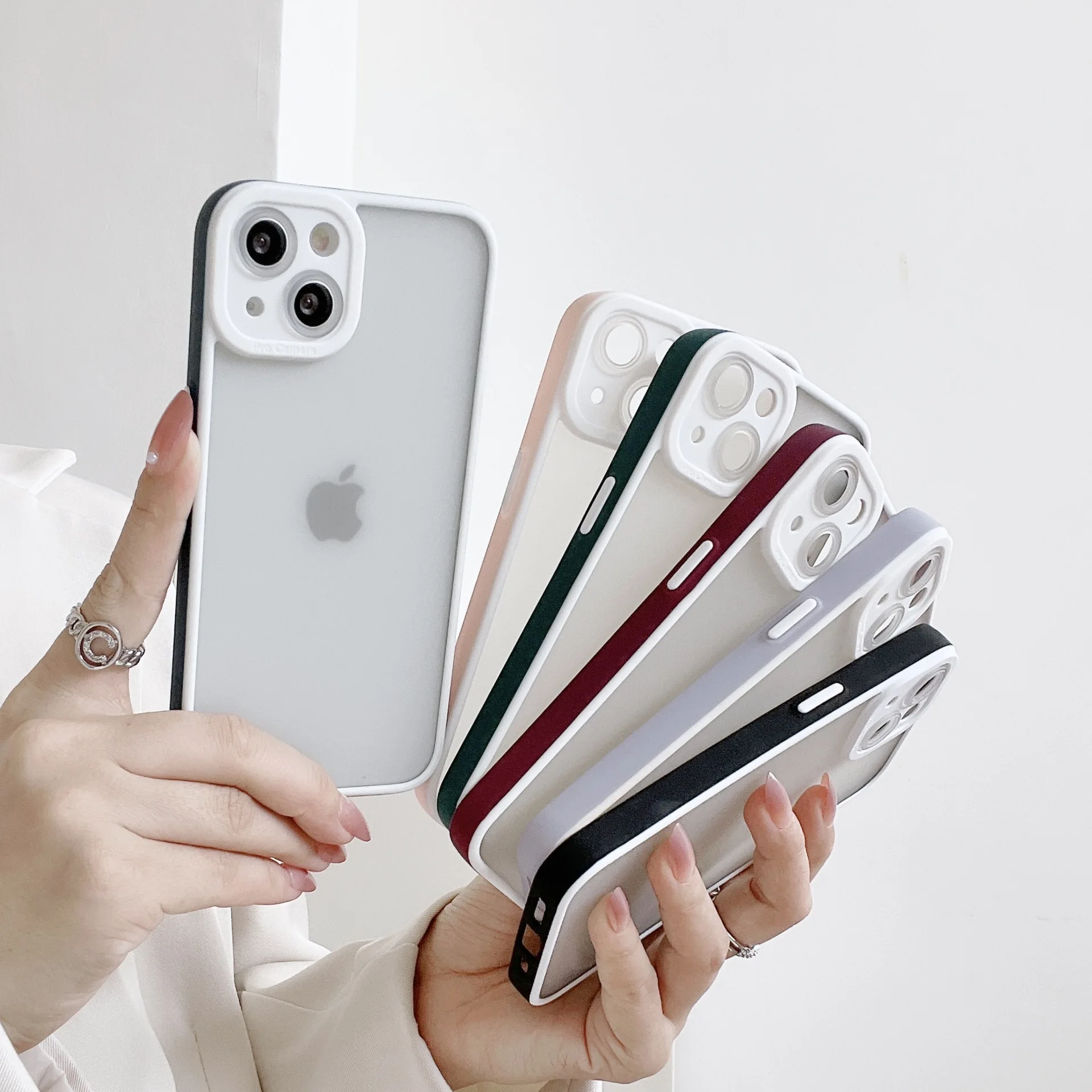 Чехол для iPhone 11 12 13 Pro Max 7 8 Plus X XR XS Mini SE2020 чехол с прямыми краями защитой от падения |