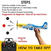 761-5v2 Volantex Blue P-51d Rc Four-Channel Remote Control Airplane Model Electric Foam Rc Aircraft Children Surprise Gift 6