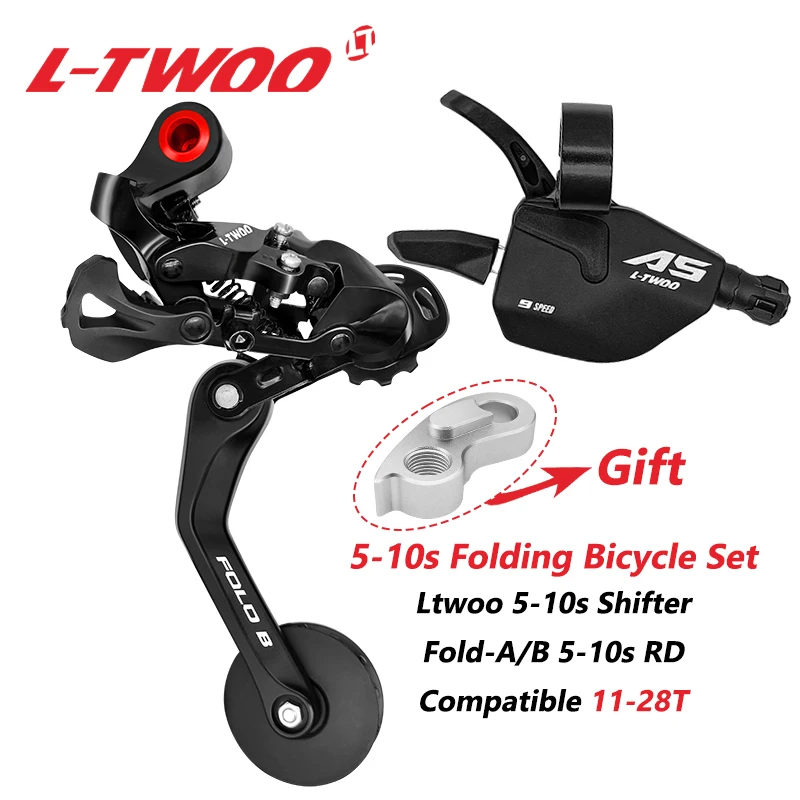 Description Picture 3 of itemLtwoo Folding Bike 5 7 8 9 10 Speed Chain Tensioner For Brompton Bicycle 5-10s Shifter Cable Lever Paddle Guide Rear Derailleur