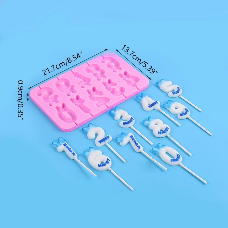Silicone mold silicone candle mold aromatherapy candle mold silicone candle molds candle mold Number lollipops and candles with silicone molds for birthdays and special occasions