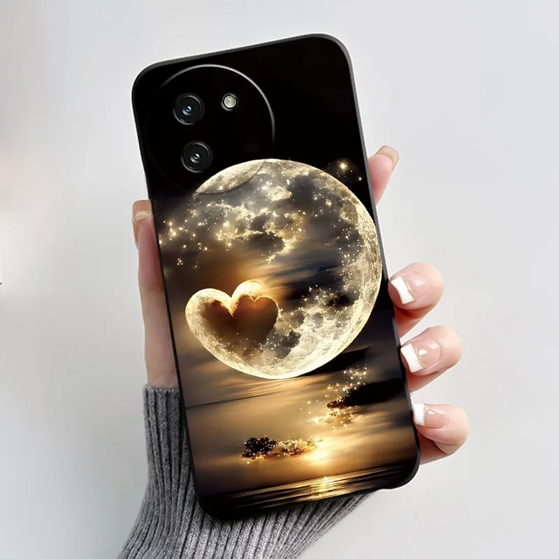 Stylish Black Love Shockproof Silicone Phone Case