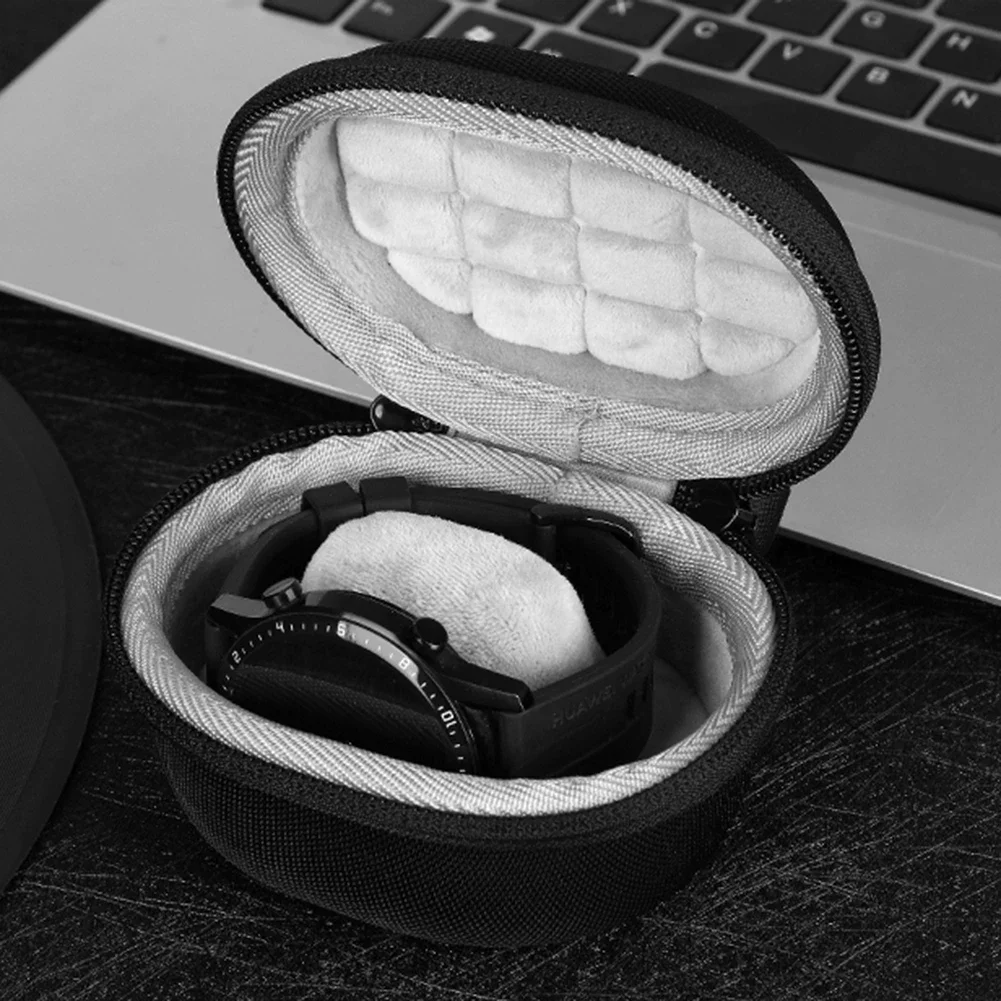 Hard Carrying Case EVA Watch Storage Box Waterproof Protective Storage Case for Apple Watch Series 7 6 5 for Haylou RS4 Plus/GST