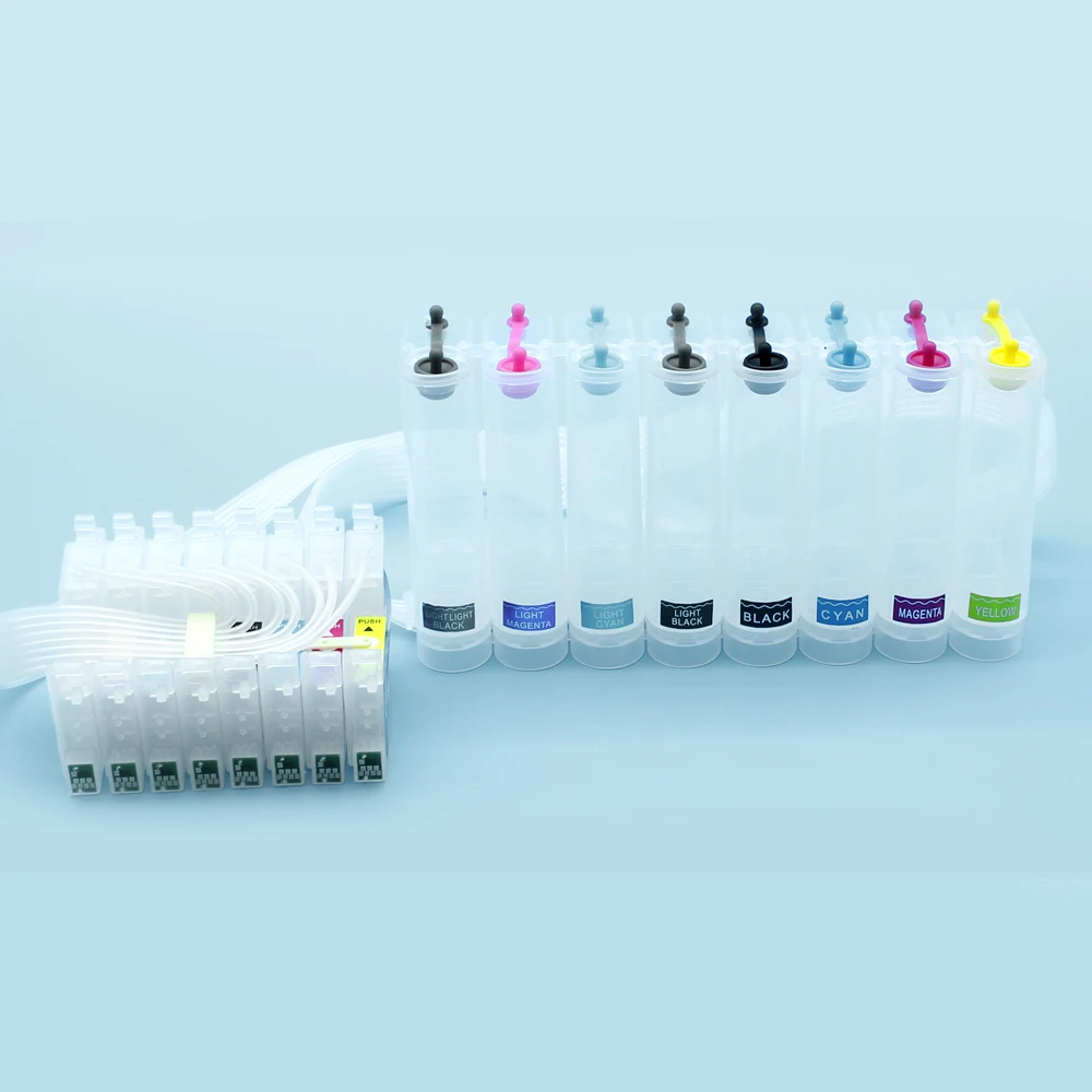 8 Colors ink cartridges T0591-T0599 CISS ink sysytem for Epson Stylus Photo R2400 with ARC Chip printer