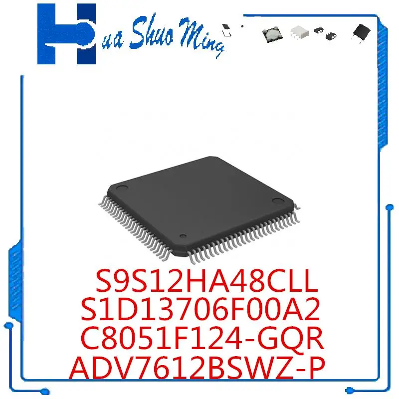 

2Pcs/Lot ADV7612BSWZ-P ADV7612BSWZ ADV7612 C8051F124-GQR C8051F124 S1D13706F00A2 S1D13706F00A200 S9S12HA48CLL OM34S 0M34S QFP100