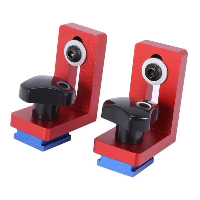 Set Of 4 T-Track Sliding Brackets For Aluminium Profile Woodworking Tools, T-Tracks Not Included