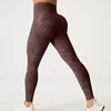 High Waisted Frosted Yoga Pants External Wear Hip Lifting Training Fitness Pants Tight Fitting Quick Drying and Ironing Legging 1