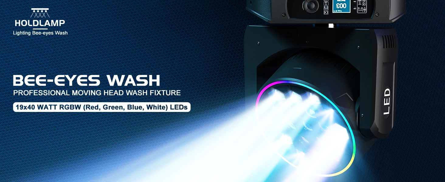 Description Picture 3 of item19x40W LED Beam Bees Eyes Zoom Fieryzeal Moving Head Lights Stage Light DJ Light Disco Dance Hall Party Bar Performance