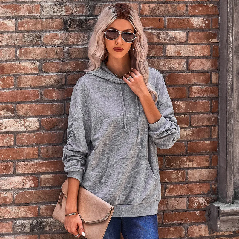 

Осенне-зимняя женская куртка с капюшоном в европейском и американском стиле