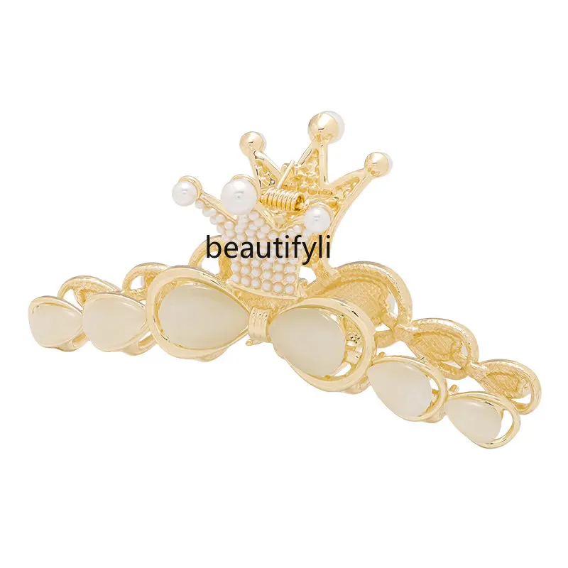 

zqHair Clips Hair Accessories Women's Spring/Summer Grip Back Head Large Shark Clip Temperament Hair Claw
