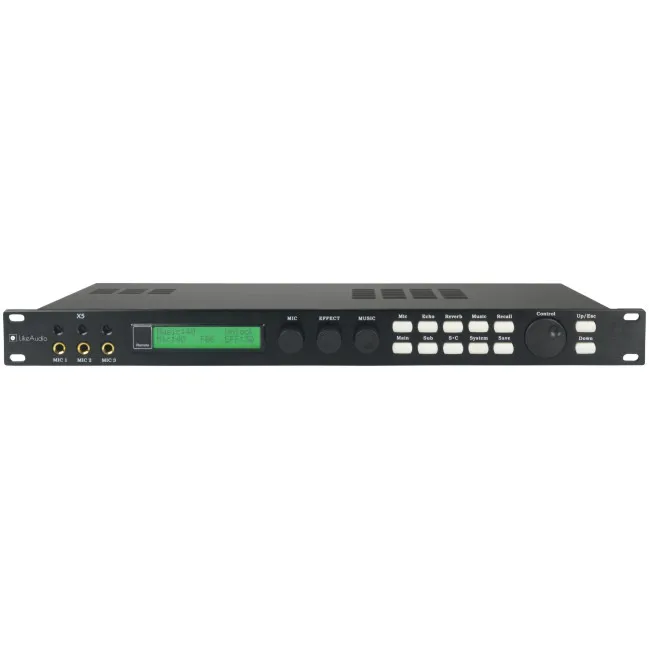 URX X5 프리 이펙트 디지털 프리앰프 이펙트 사운드 믹서 전문 오디오 프로세서, 노래방 KTV용, PC 소프트웨어 제공