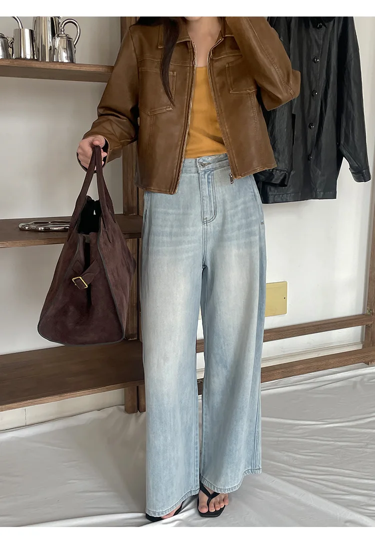 

Autumn and winter women's casual solid color lapel long sleeved jacket